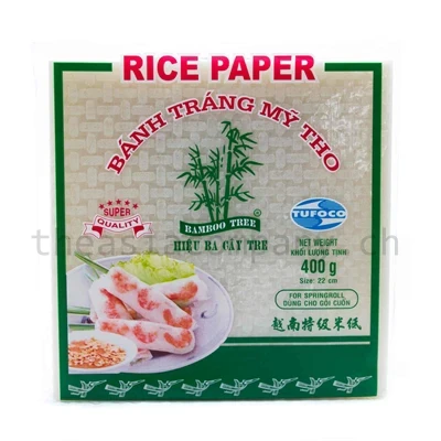 BAMBOO TREE Reispapier rechteckig 22cm_1