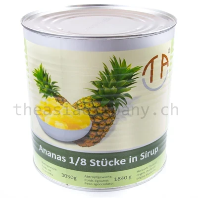 TAC Ananas Grosse Stücke (1/8) in Sirup _1