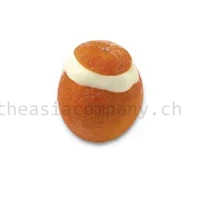 Orangen-Sorbet in Fruchtschale