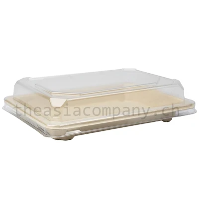 TAC Bagasse Sushi-Tray & Deckel 500 Stk / Krt_1