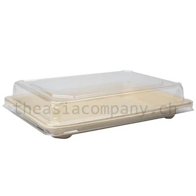TAC Bagasse Sushi-Tray & Deckel 500 Stk / Krt_1