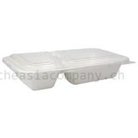TAC Bagasse Schale 2-teilig & Deckel 1000ml