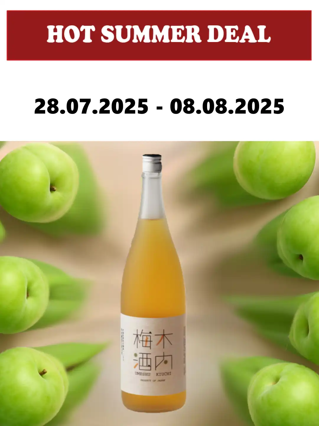 Hot Summer Deal - KIUCHI Pflaumenwein