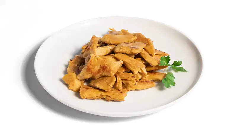 the-asia-company-neuigkeiten-planted_chicken-natur planted.chicken nature auf Teller angerichtet