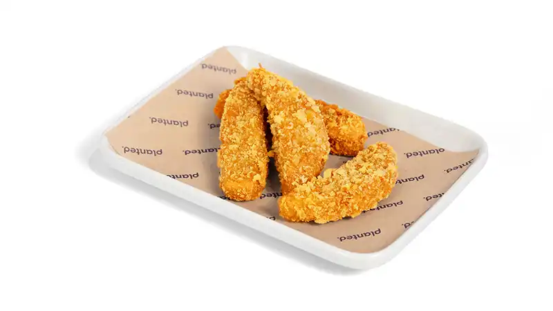 the-asia-company-neuigkeiten-planted_chicken-tende planted.chicken Tenders auf Teller angerichtet